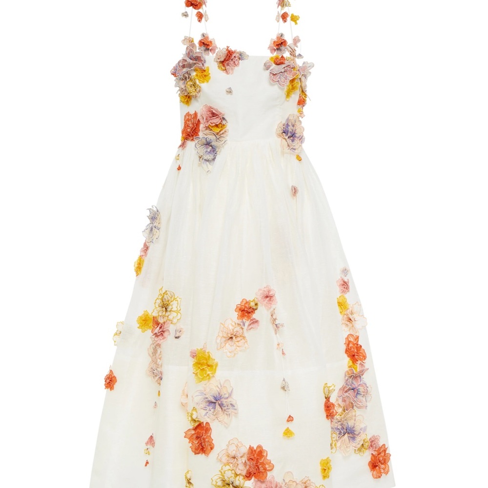Zimmerman Postcard Appliqué MIDI Dress - Picture 2 of 6